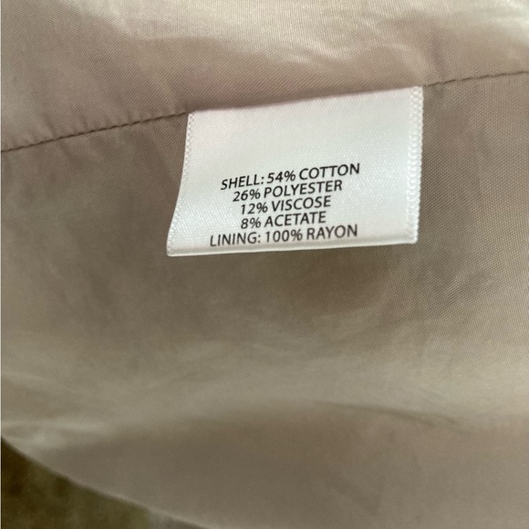 Eileen Fisher Beige Ivory 54% Cotton 26% Polyester Long Jacket size PS - Picture 12 of 12